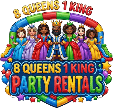 8 Queens 1 King Party Rentals